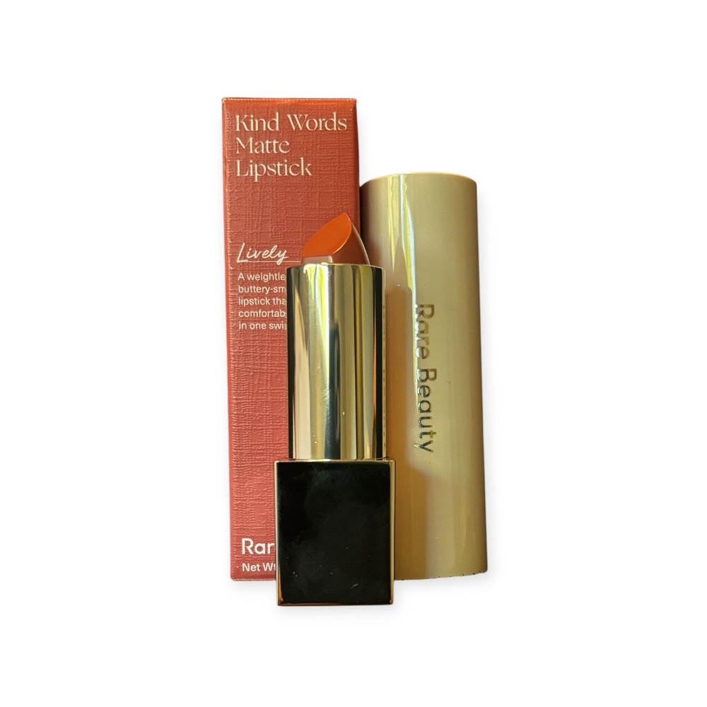 Rare Beauty Kind Words Matte Lipstick Lively Rose Pink 0.12oz New in Box